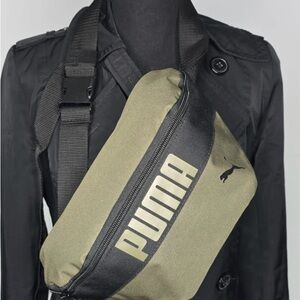 Puma Green and Black Crossbody/Fanny Pack Bag